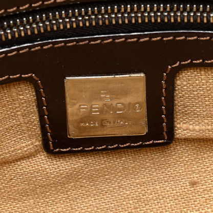 Fendi Linen Crystal Beaded Baguette Beige Multicolor 6 of 12
