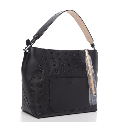 MCM Calfskin Ottomar Medium Klara Hobo Black 3 of 11