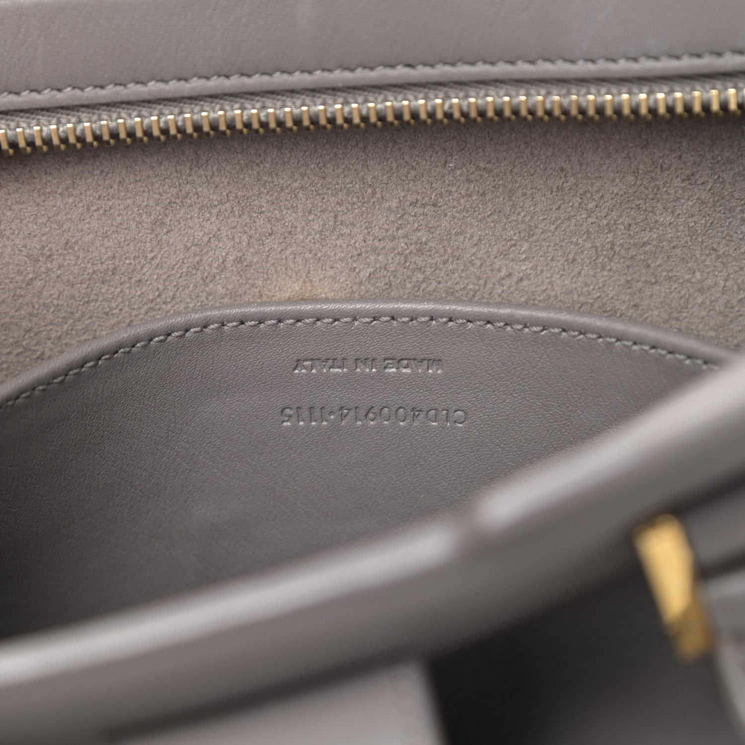 Saint Laurent Calfskin Monogram Baby Cabas Fog 8 of 9