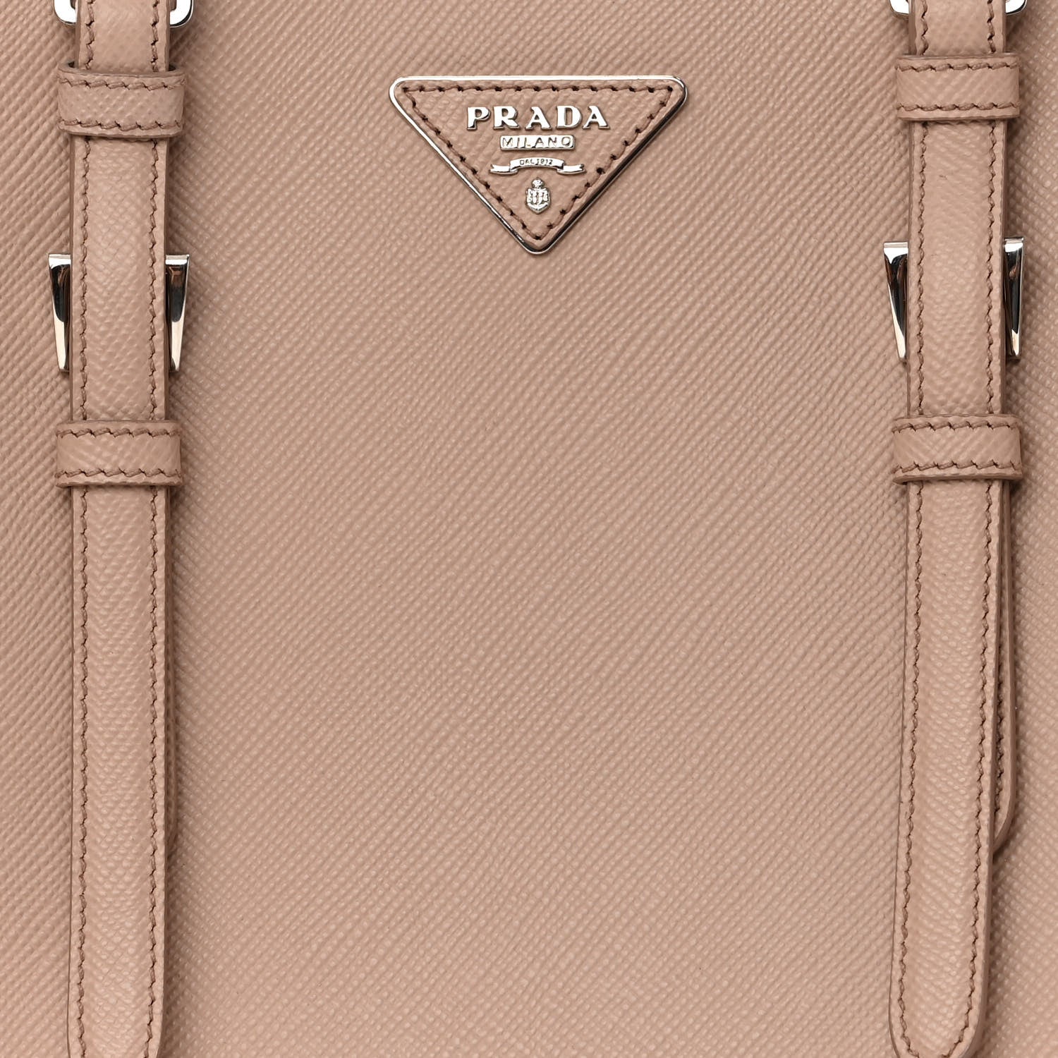 Prada Saffiano Cuir Medium Double Handle Tote Cammeo 6 of 9