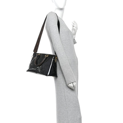 Louis Vuitton Patent Calfskin Miroir Tote Black 2 of 11