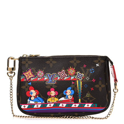 Louis Vuitton Monogram 2020 Christmas Animation Bumper Cars Mini Pochette Accessories Coquelicot 1 of 4