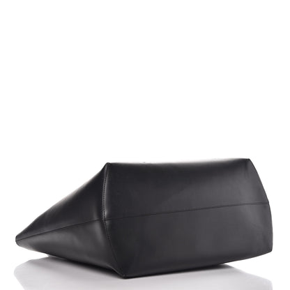 Fendi Vitello Ginevra Elaphe Monster Eyes Shopping Tote Black Naturale 4 of 12