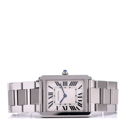 Cartier Stainless Steel 27mm Tank Solo Quartz Watch 3 of 7