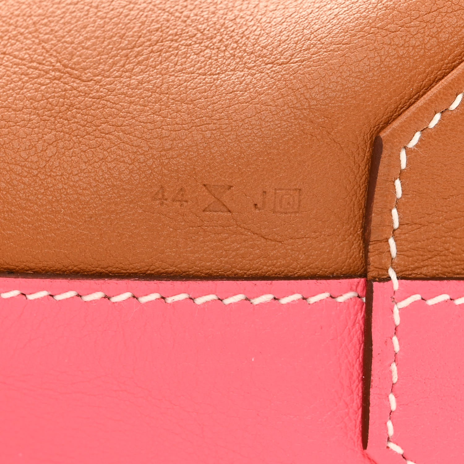 Hermes Veau Sikkim Double Sens 36 Reversible Tote Gold Rose Azalee Rouge Casaque Brique 7 of 17