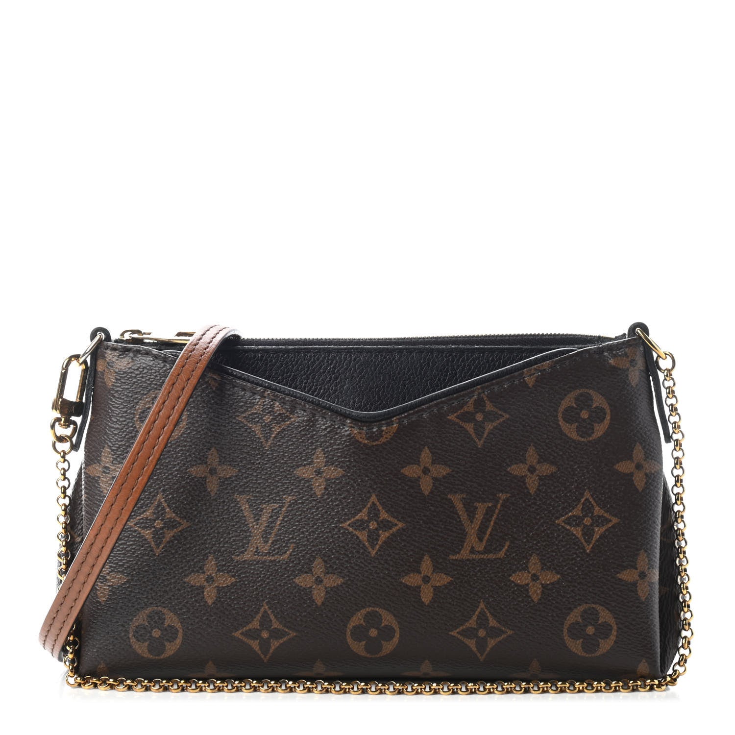 Louis Vuitton Monogram Pallas Clutch Black 1 of 11