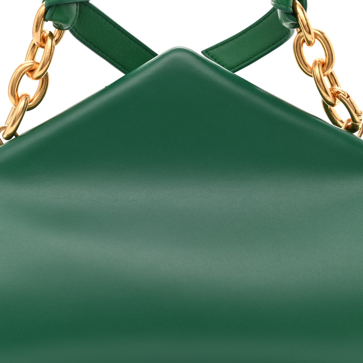 Bottega Veneta Calfskin Tip Clutch Racing Green 7 of 9