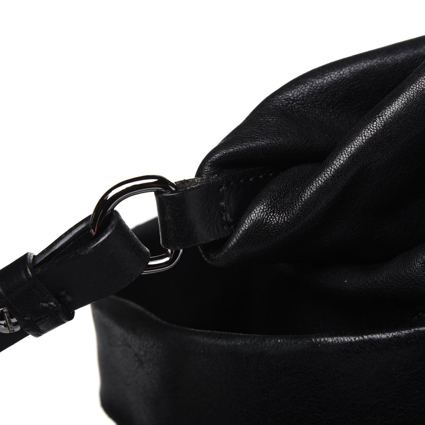 Lambskin Studded Blare Tote Black