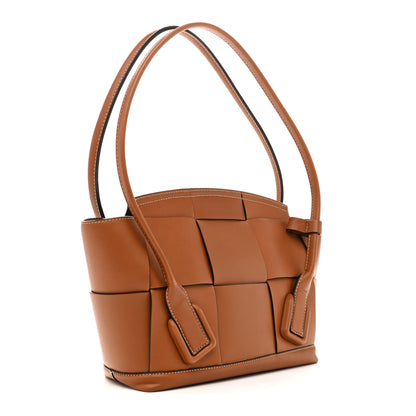 Bottega Veneta French Calfskin Maxi Intrecciato Small Arco Wood 3 of 14