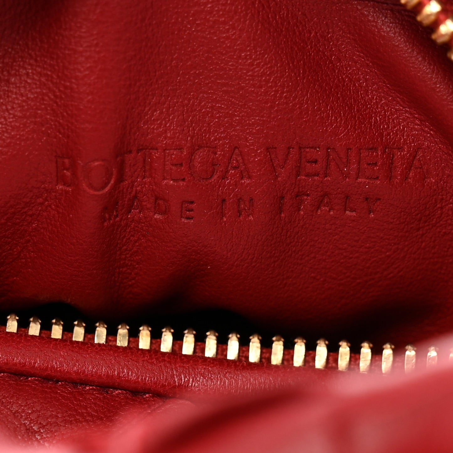 Nappa Intrecciato Mini Jodie Dark Red