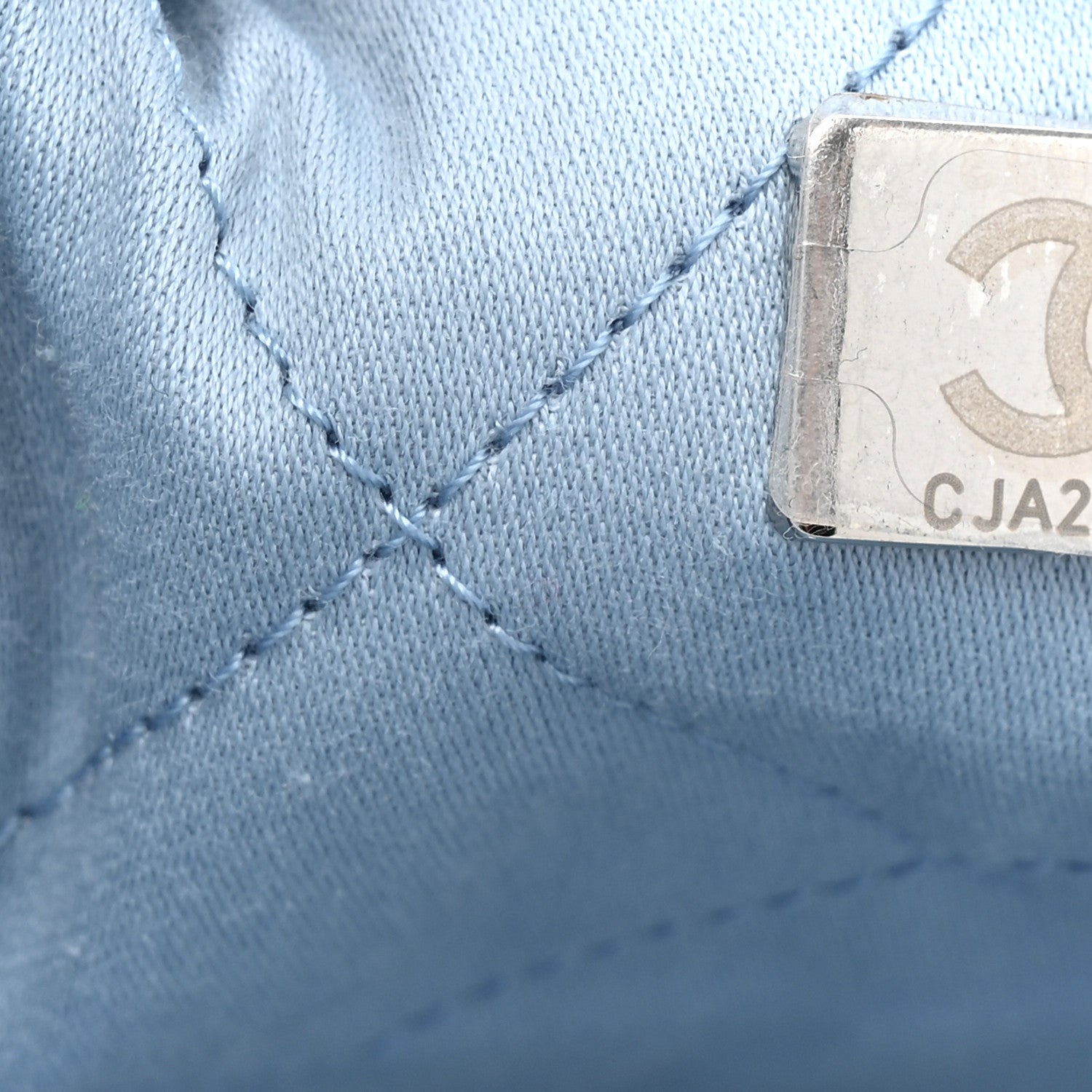 Chanel Denim Quilted Chanel 22 Light Blue 7 of 11
