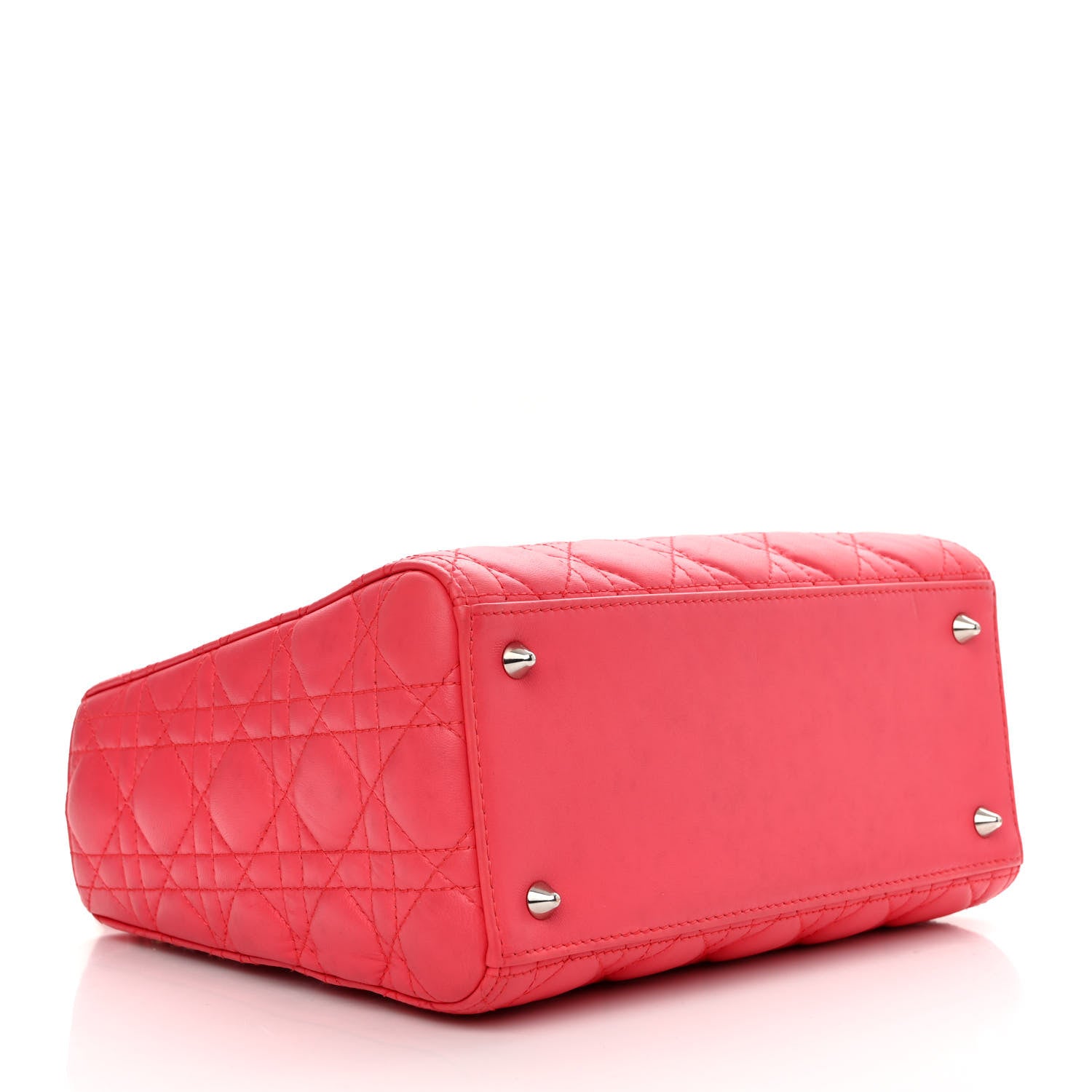 Christian Dior Lambskin Cannage Medium Lady Dior Pink 4 of 11