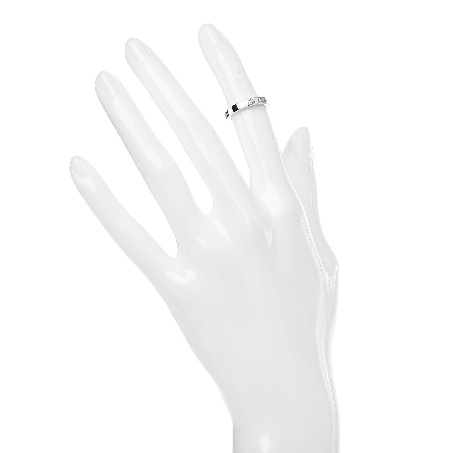 18K White Gold Lanieres Ring 45 3.25