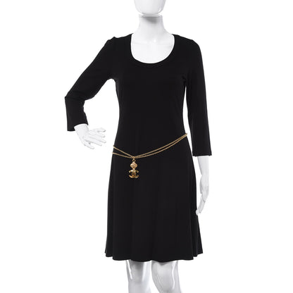 Chanel Metal CC Double Chain Necklace Gold 2 of 6
