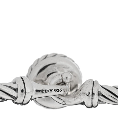 David Yurman Sterling Silver Diamond 3mm Chatelaine Bracelet 3 of 3