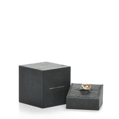David Yurman Sterling Silver Citrine 11mm Infinity Ring 52 6 6 of 6