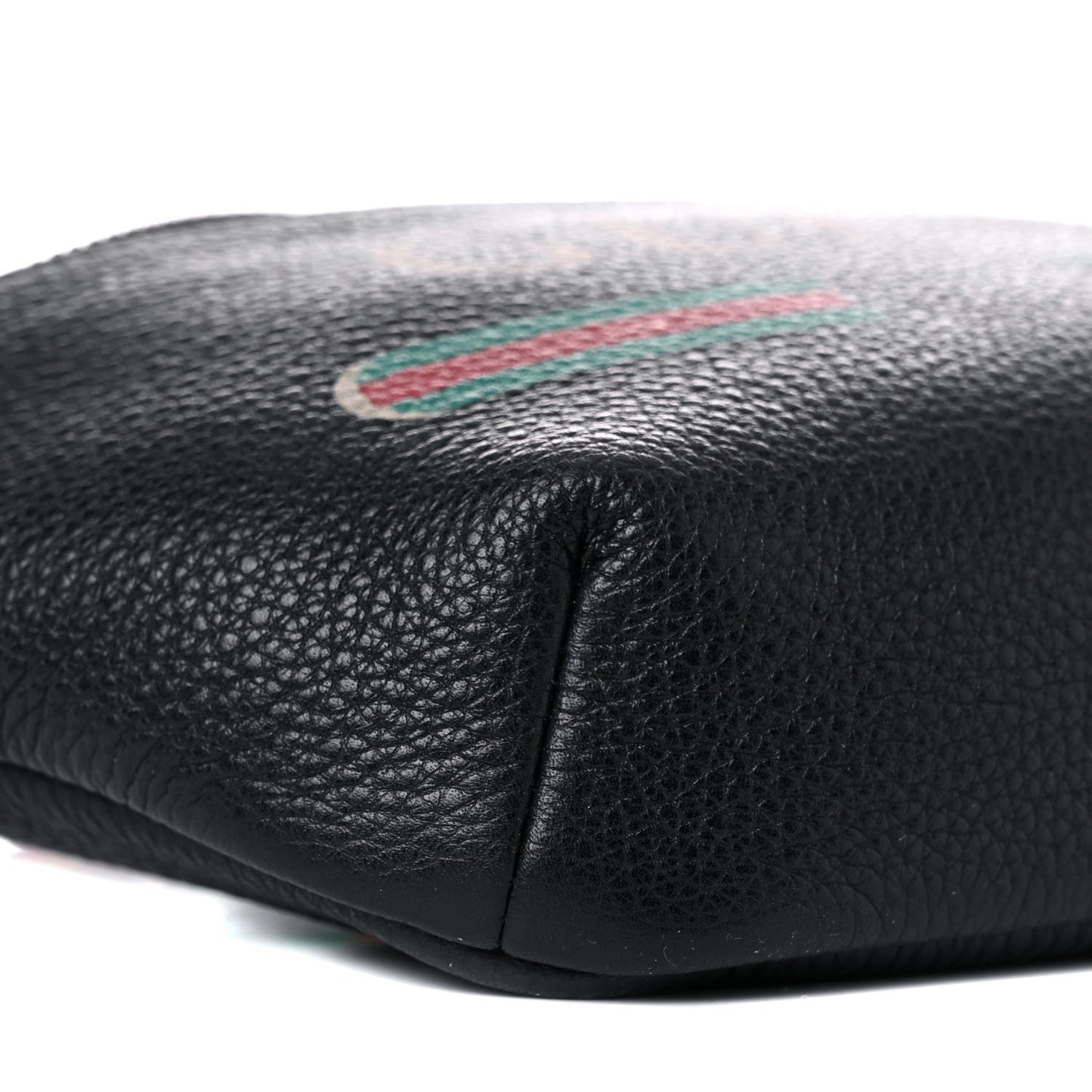 Grained Calfskin Small Logo Belt Bag Black