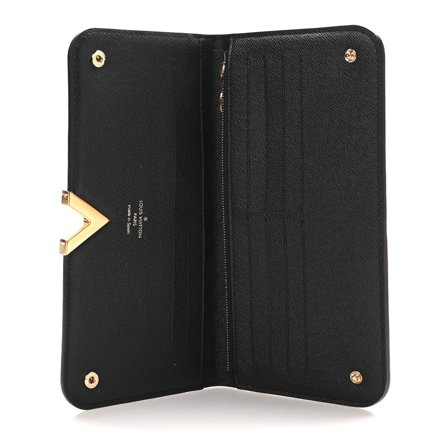 Monogram Calfskin Kimono Wallet Black