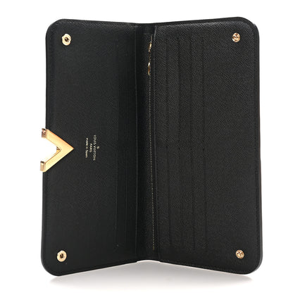 Louis Vuitton Monogram Calfskin Kimono Wallet Black 5 of 8