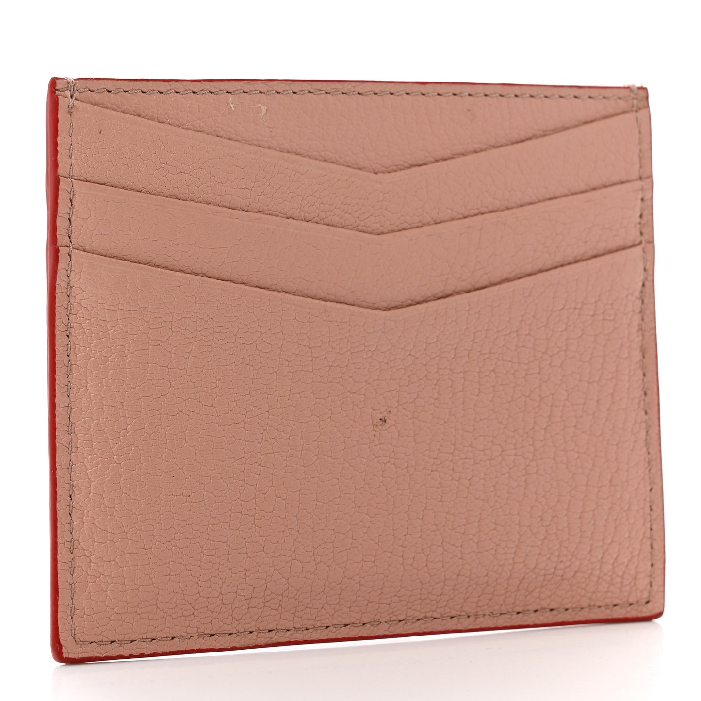 Goatskin Madras Heart Card Case Orchidea