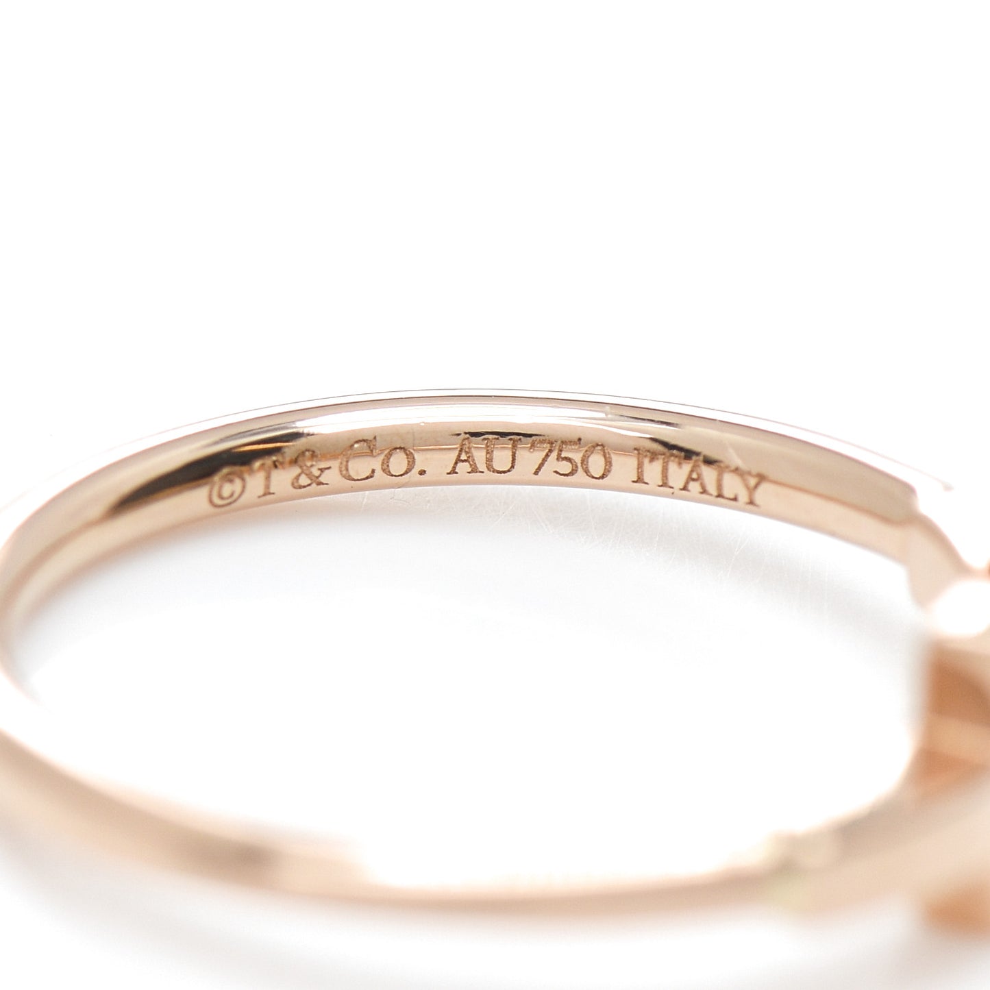 18K Rose Gold T Wire Ring 53 6.25