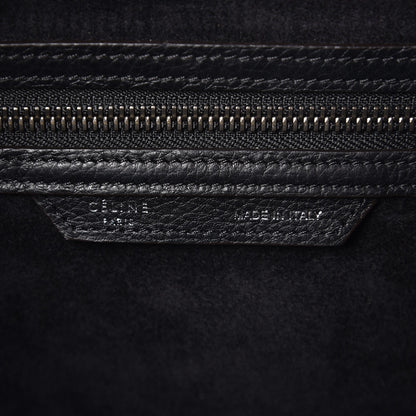 Celine Drummed Calfskin Micro Luggage Black 6 of 10