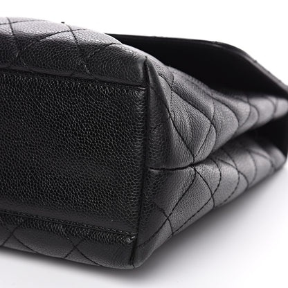 Chanel Caviar Quilted Jumbo Kelly Flap Black 9 of 18