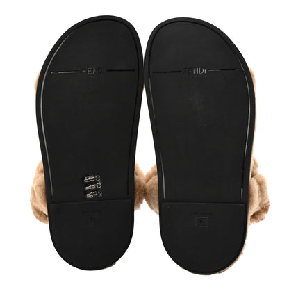 Fendi Shearling FF Fendi Feel Sandals 39 California Cacao 5 of 8