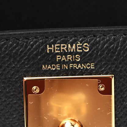 Hermes Epsom Kelly Sellier 28 Black 6 of 12