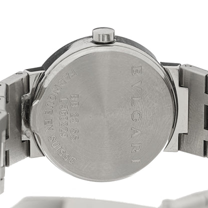 Bulgari Stainless Steel Diamond 23mm Quartz Watch Black 4 of 5