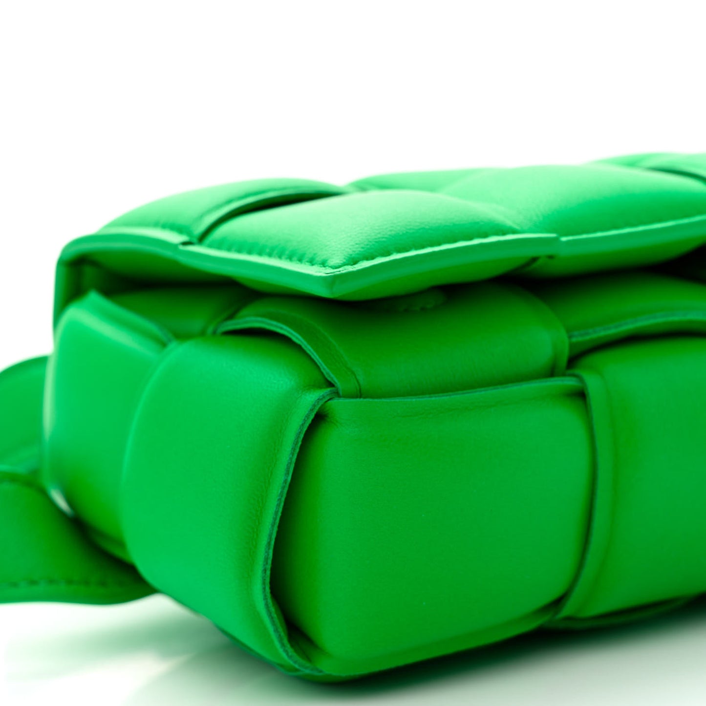 Nappa Maxi Intreccio Padded The Belt Cassette Bag Parakeet