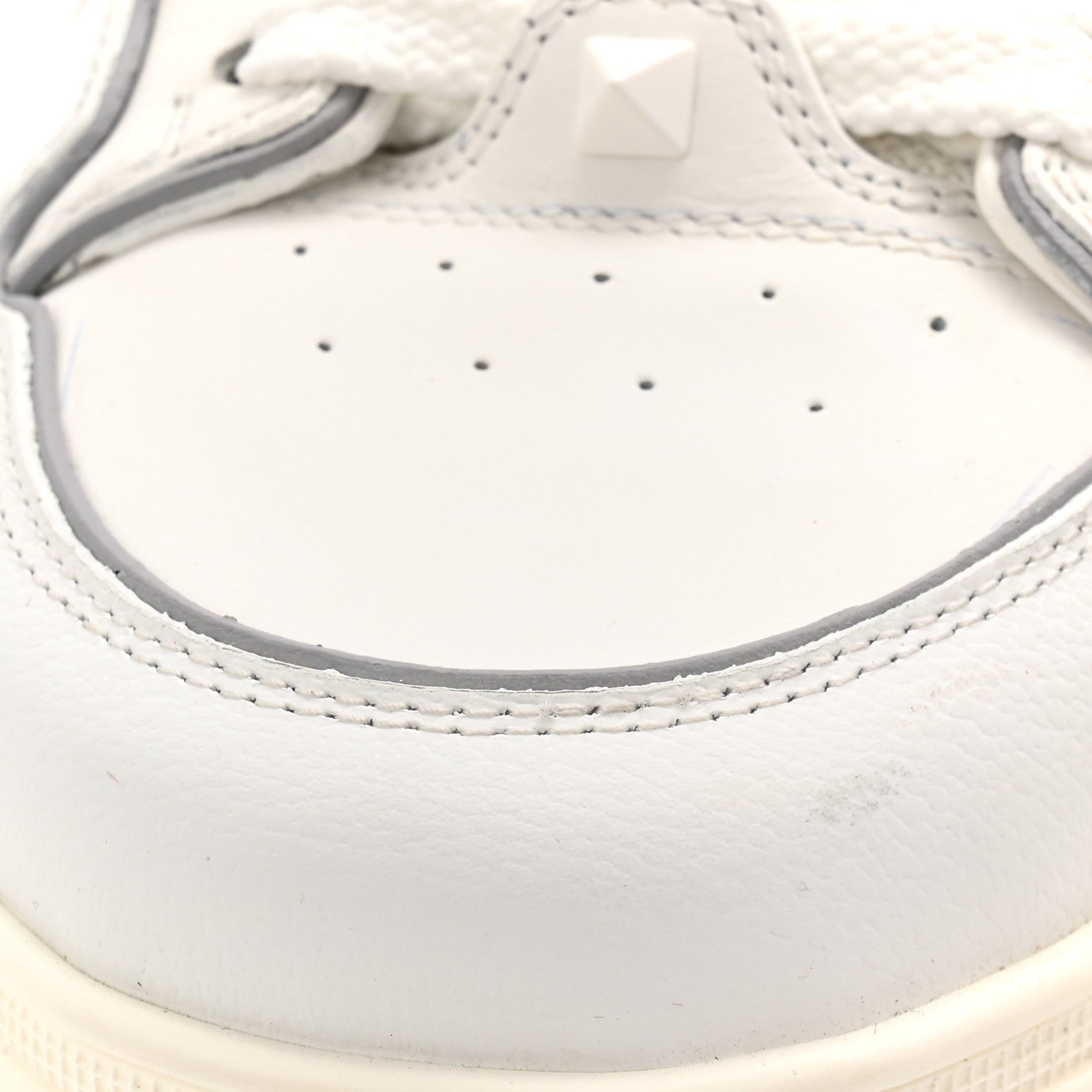 Valentino Garavani Calfskin Mens Open Skate Sneakers 44 White Black 11 of 12