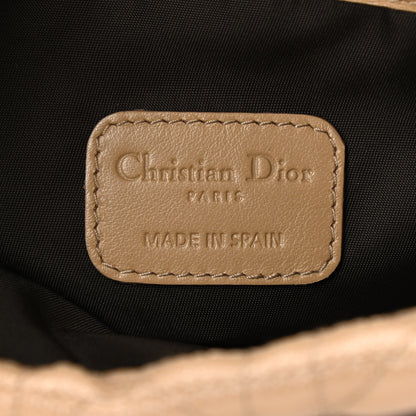 Christian Dior Coated Canvas Cannage Panarea Pouch Beige 6 of 7
