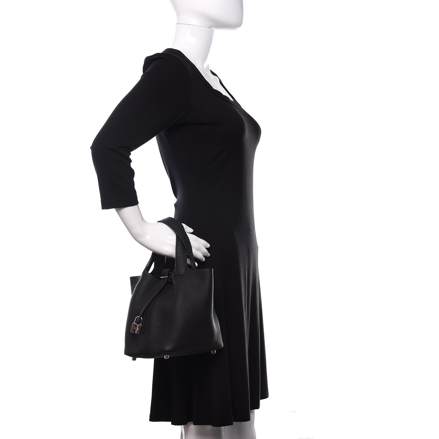 Hermes Taurillon Clemence Picotin Lock 18 PM Black 2 of 11