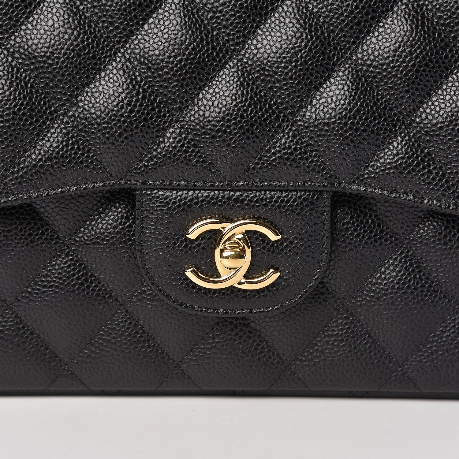 Chanel Caviar Quilted Jumbo Double Flap Black 8 of 10