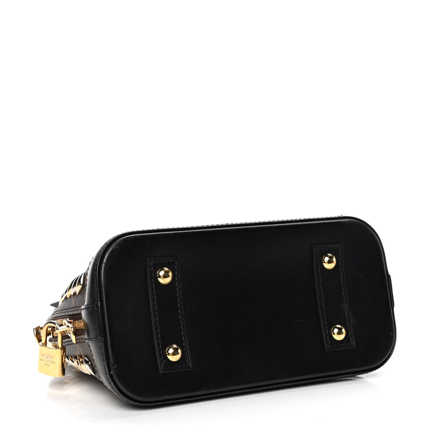 Louis Vuitton Monogram Macassar Studded Alma BB 3 of 6