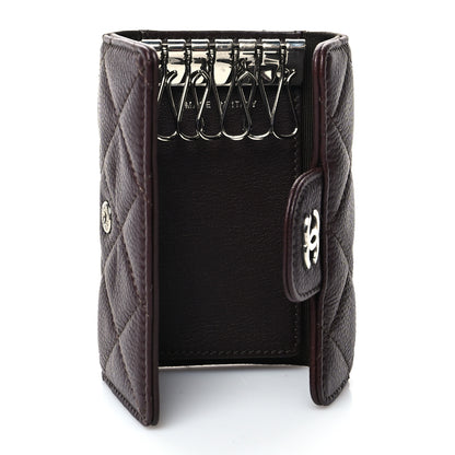 Chanel Caviar Quilted 6 Key Holder Dark Brown 5 of 10