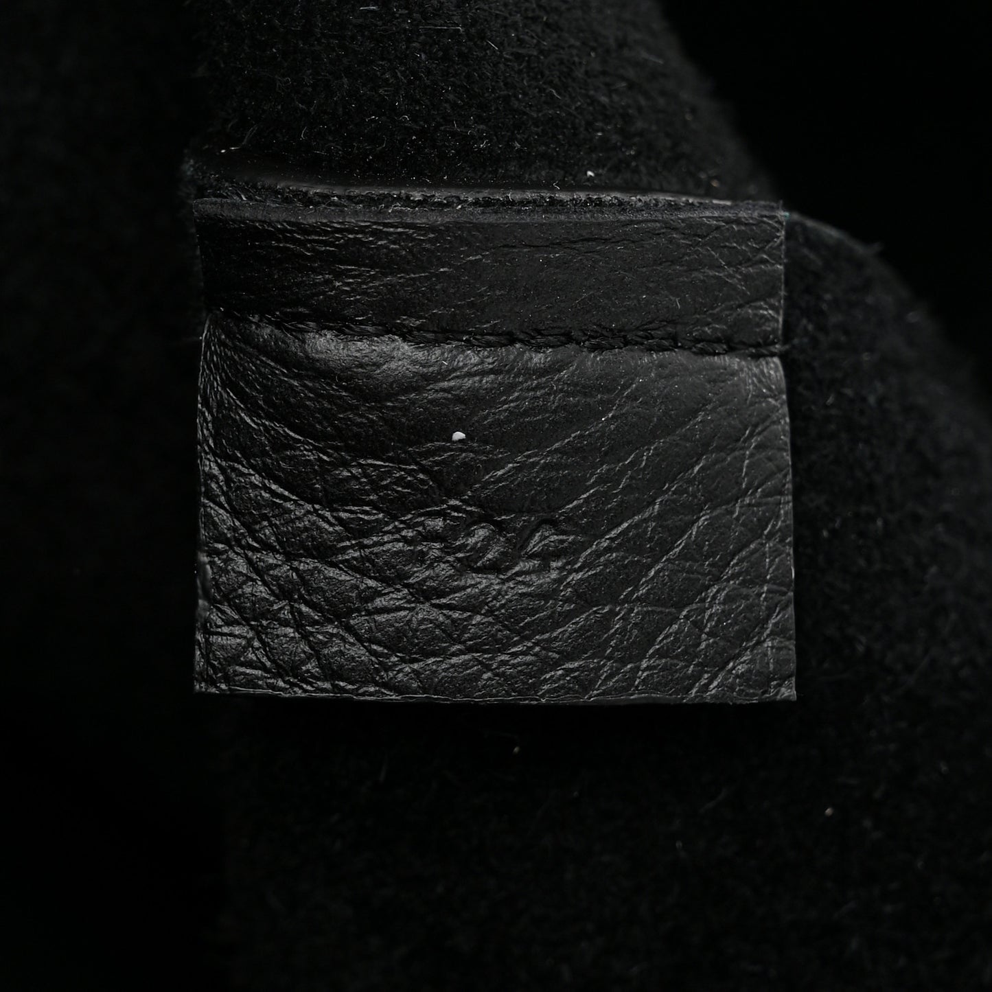 Pebbled Sport Calfskin Medium Lotus Tote Black