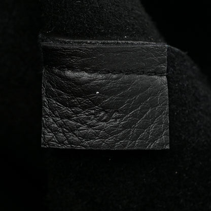 Khaite Pebbled Sport Calfskin Medium Lotus Tote Black 8 of 11
