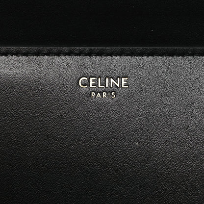 Celine Satinated Calfskin Medium 16 Top Handle Bag Black 8 of 13