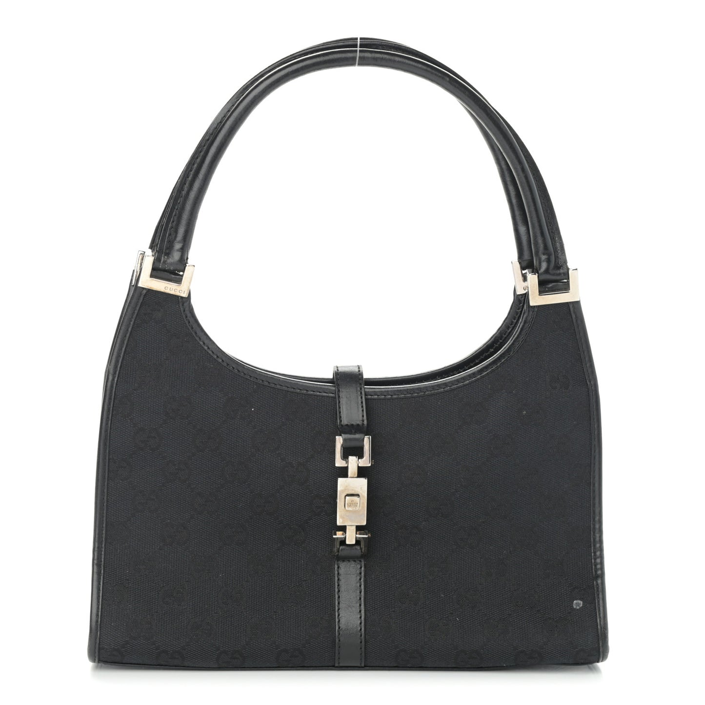 Monogram Bardot Shoulder Bag Black