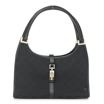 Gucci Monogram Bardot Shoulder Bag Black 1 of 12