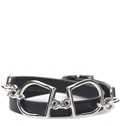 Hermes Swift Etrier Double Tour Bracelet T2 Black 1 of 5