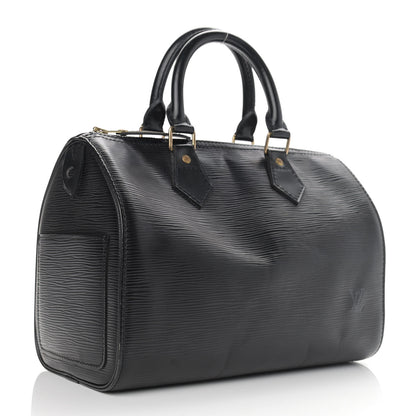 Louis Vuitton Epi Speedy 25 Black 4 of 12
