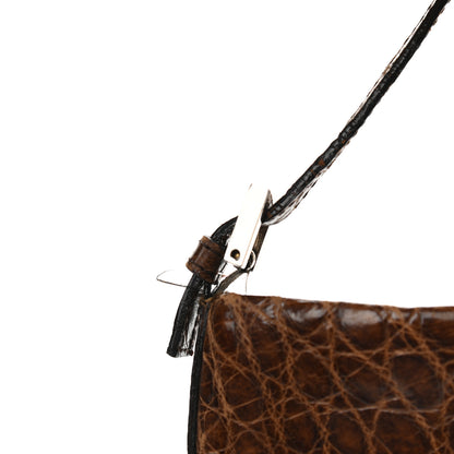 Fendi Alligator Hobo Brown 12 of 16
