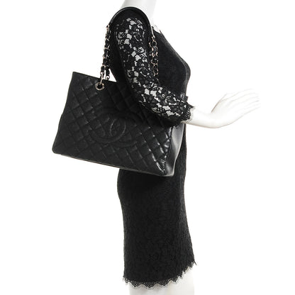 Chanel Caviar Quilted Grand Shopping Tote GST Black 2 of 7