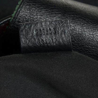 Gucci Monogram Large New Ladies Web Hobo Black 7 of 9