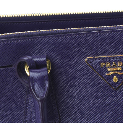 Prada Saffiano Small Galleria Double Zip Tote Viola 9 of 12