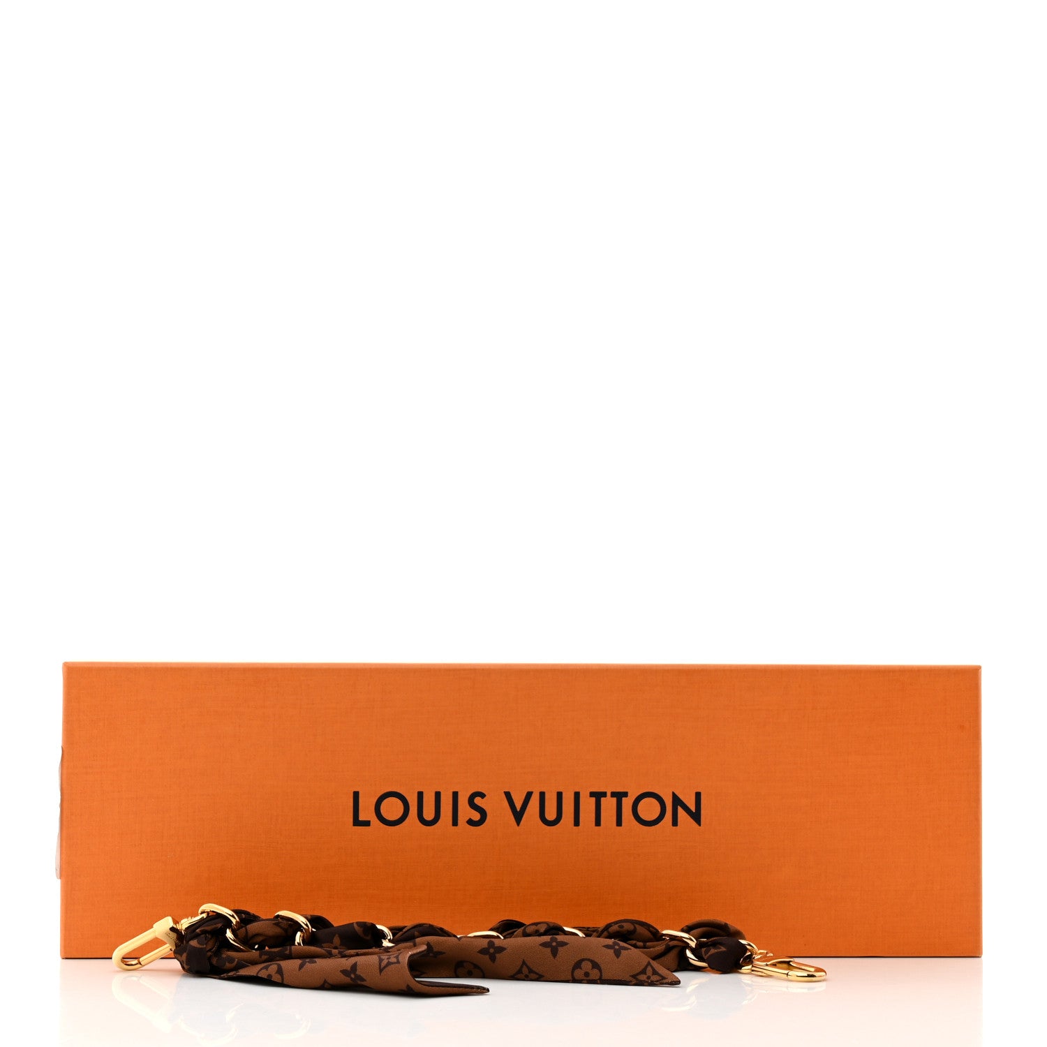 Louis Vuitton Metal Polyester Monogram Braided Scarf Chain Foulard Bag Charm 4 of 4