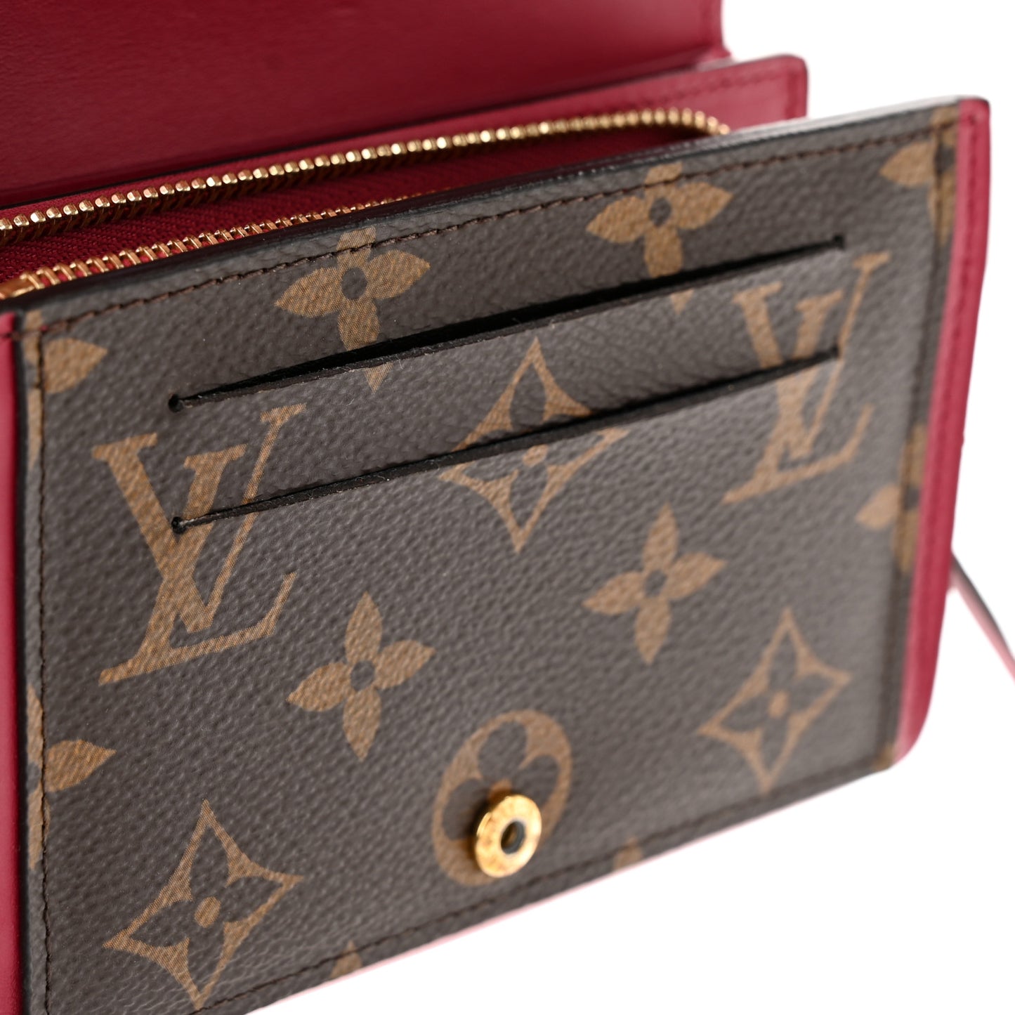 Monogram Flore Compact Wallet Fuchsia